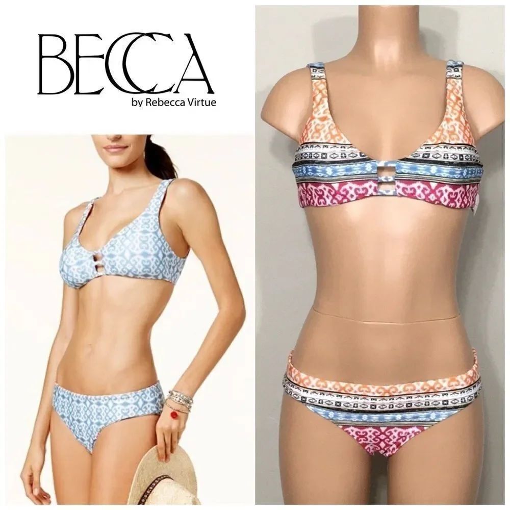 BECCA reversible bikini. M- bottom/L- top NWT